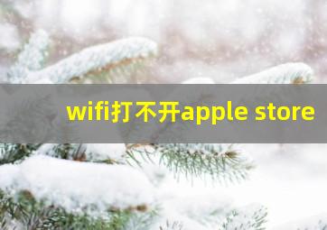 wifi打不开apple store